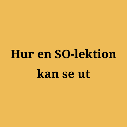 Hur en SO-lektion kan se ut
